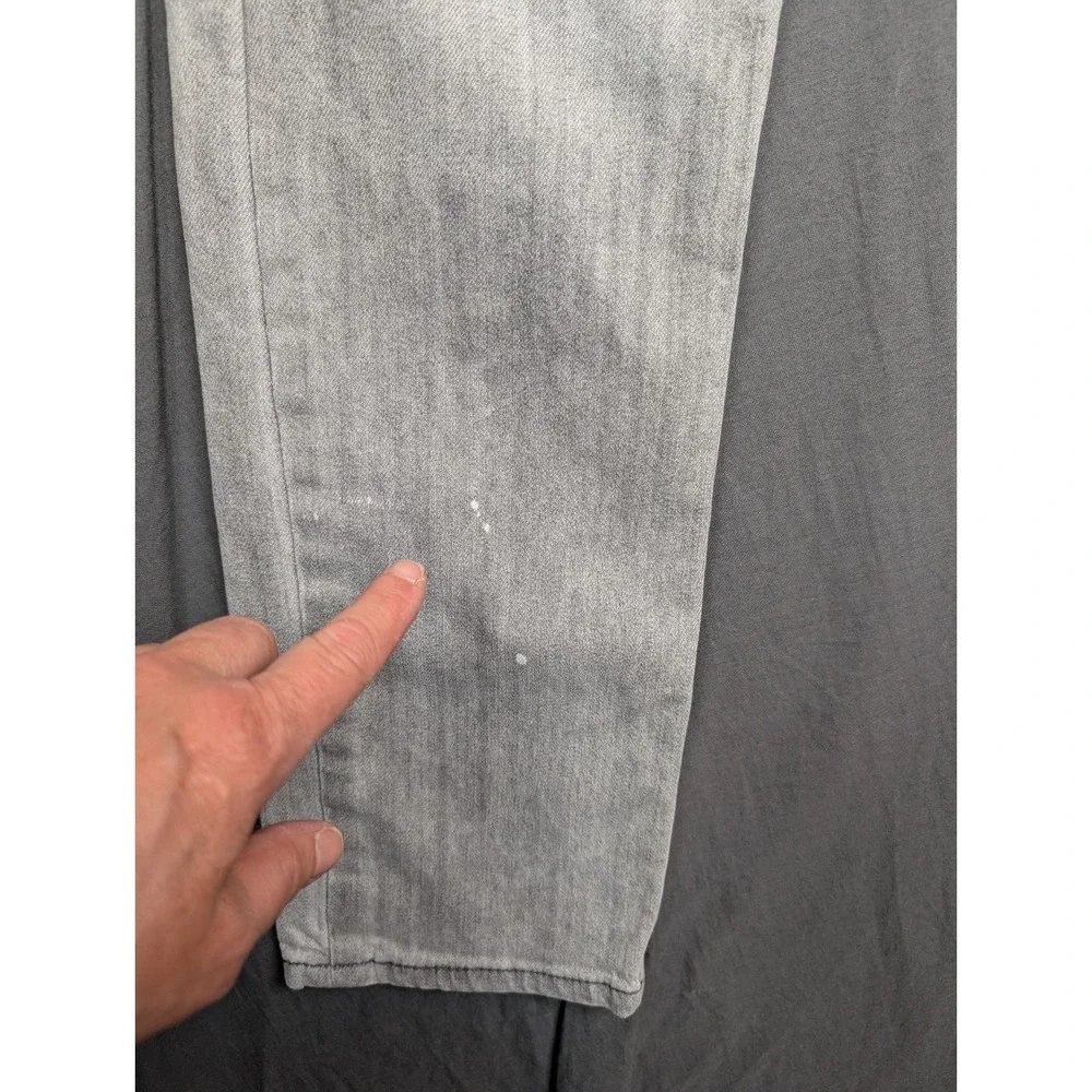 Levis 511 Jeans Mens 30x30 Gray Slim Straight Stretch Denim‎ Light Wash